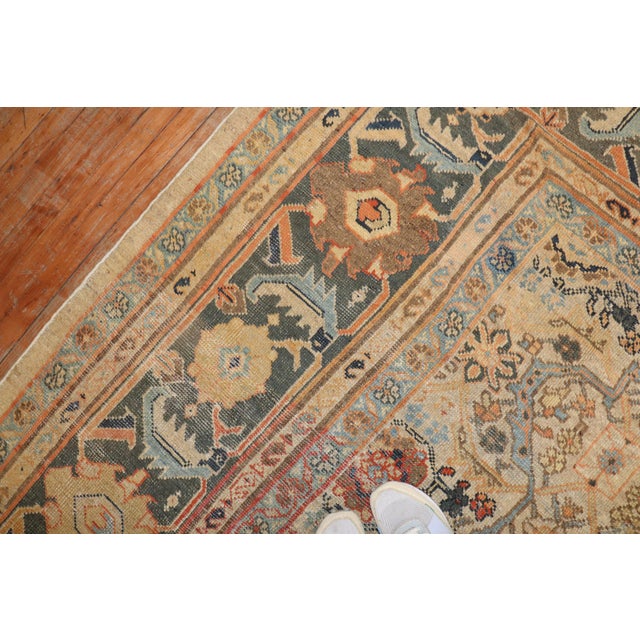 Textile Antique Persian Mahal Rug For Sale - Image 7 of 18