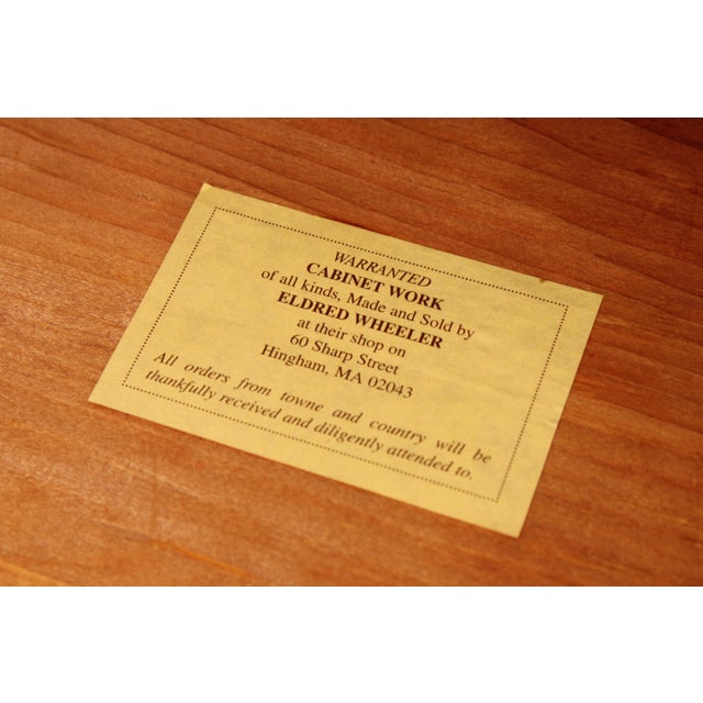 Eldred Wheeler Country Chippendale Cherry Dresser Chest For Sale - Image 14 of 14