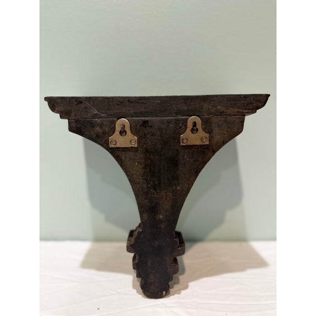 Pair of Vintage Carved Wood Wall Shelves For Sale - Image 11 of 12