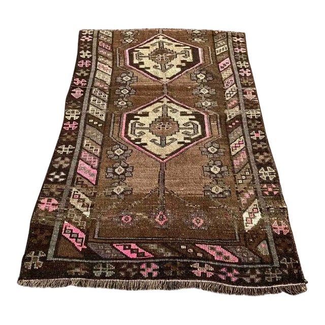 Vintage Hand Made Area Rug - 37.5" X 58" For Sale