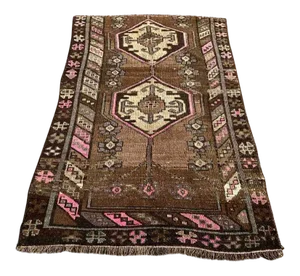 Vintage Hand Made Area Rug - 37.5" X 58"