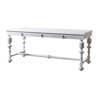 Modern Spool Turned Portugese Desk For Sale