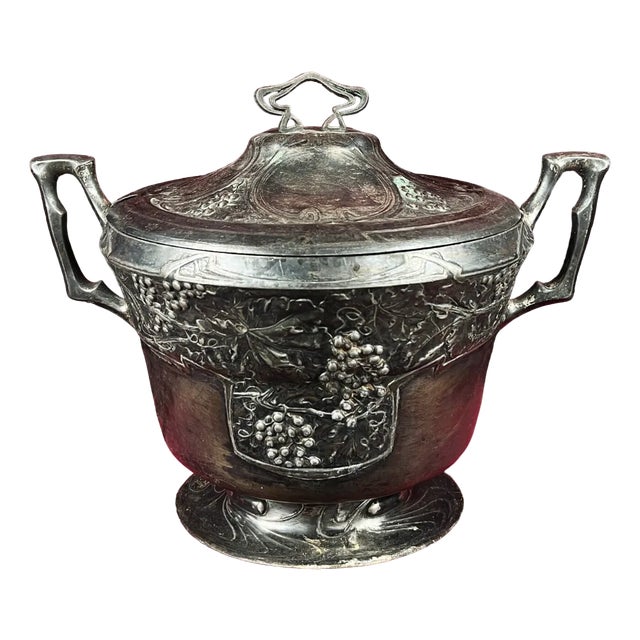 Antique Art Nouveau Soup Bowl, 1890s For Sale