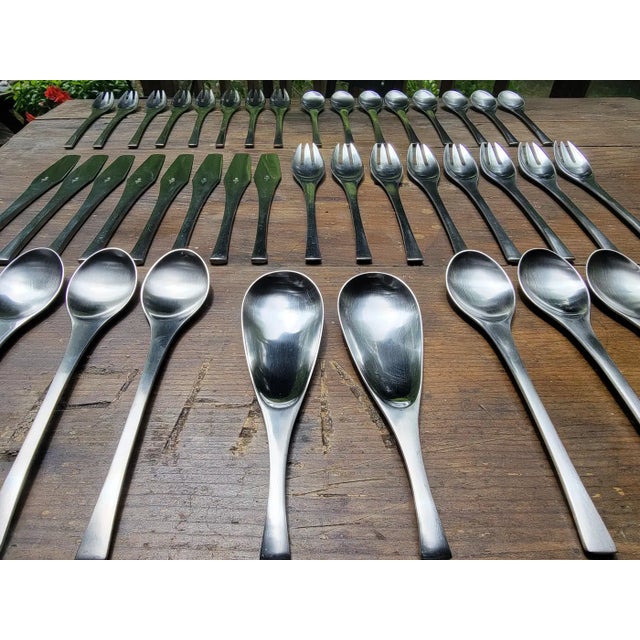 Odin Pattern Stainless Steel Flatware Set by Jens Quistgaard for Dansk, Germany For Sale - Image 11 of 11