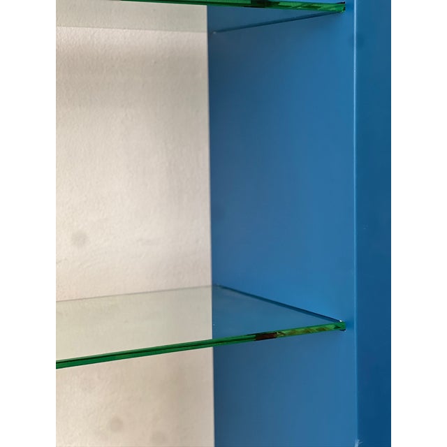 Blue Open Bookcase by Ettore Sottsass for Fontana Arte For Sale - Image 8 of 10