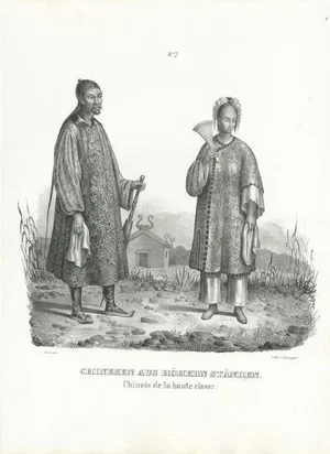 Honegger, Chinese Nobleman and Noblewoman, 1845, Paper