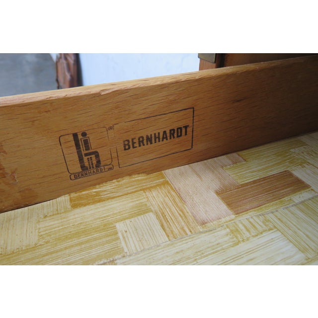 Wood Bernhardt Hollywood Regency Tall Narrow Lingerie Jewelry Chest 6263 For Sale - Image 7 of 18