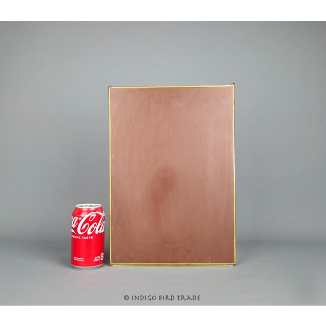 Metal Large Vintage Glass and Brass Curio Display Cabinet For Sale - Image 7 of 7