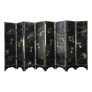 Pair of Four-Panel Reversible French Chinoiserie Coromandel Screens Paris, 1920s For Sale