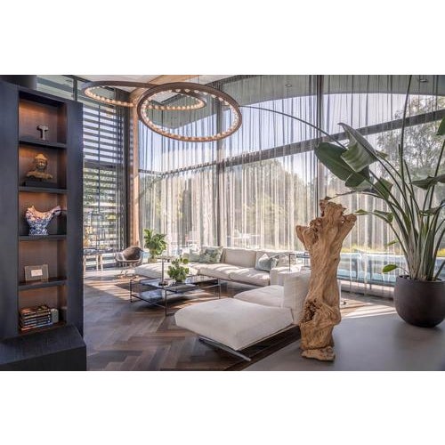 Small Aurora Circular Anodized Black Pendant Lamp by JSPR For Sale - Image 16 of 18