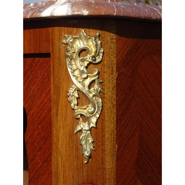 Small Louis XV Marquetry Display Case, 1950s For Sale - Image 17 of 18
