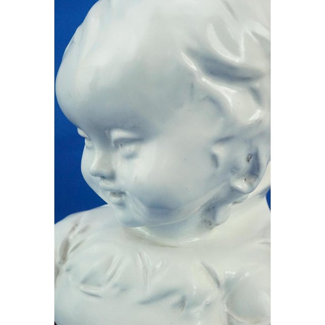Futuristic Bust of Girl by Domenico Matteucci, Mid-20th Century For Sale - Image 15 of 18