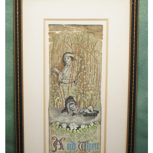 Antique Victorian Silk Samplers with Embroidered Panels after William Morris, 1880, Set of 2 For Sale - Image 3 of 12