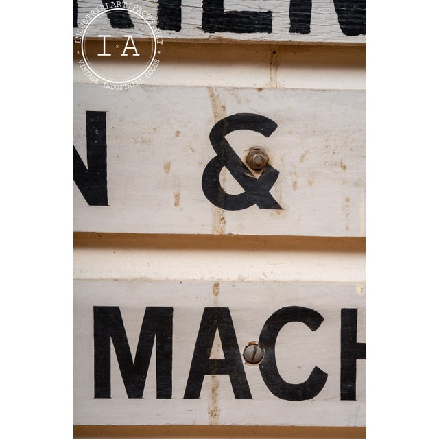 Vintage Hand-Painted Roseland Metal Products (Chicago) Help Wanted Sign For Sale - Image 12 of 15