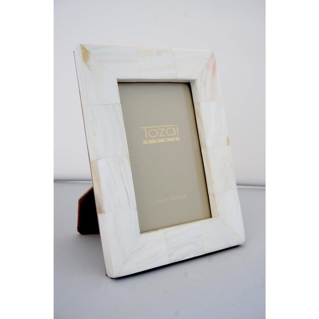 Modern Tozai Desk Photo Frame in Mother of Pearl With Original Fitted