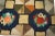 1920s Multi Grid Folk Art Antique American Hooked Rug 6'0" X 9'0" Woven Wool Carpet For Sale In New York - Image 6 of 11
