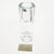 Modernist crystal vase produced by Compagnie Francaise du Cristal De Belroy for Daum, circa 1970. Modern slim design with...