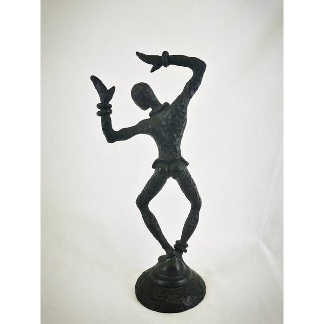 Hammered Cast Iron Dancer Figure by Nicolas De Wael for Fondica, 1990s For Sale - Image 12 of 12