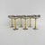 Mid-Century Italian Stainless Steel and Brass Champagne Coupes, 1970s, Set of 6 For Sale - Image 4 of 14