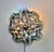 Pair of Vintage Crystal Flush Mount Chandeliers, Hand-Painted Ceiling Lights, Large Mid Century Style Wall Sconces, Low Ceiling Light Set For Sale - Image 16 of 16