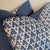 Transitional Quadrille Volpi Pillows in New Navy - Pair For Sale - Image 3 of 5