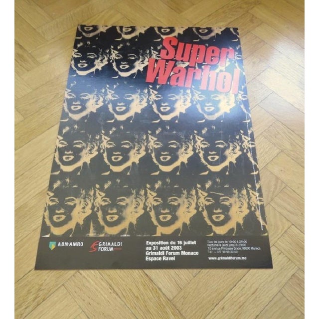 Original Exhibition Poster, Super Warhol, Monaco after Andy Warhol, 2003 For Sale - Image 8 of 9