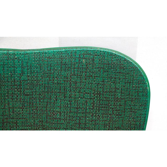 1960s Mid Century Green Vinyl Chair For Sale - Image 4 of 8