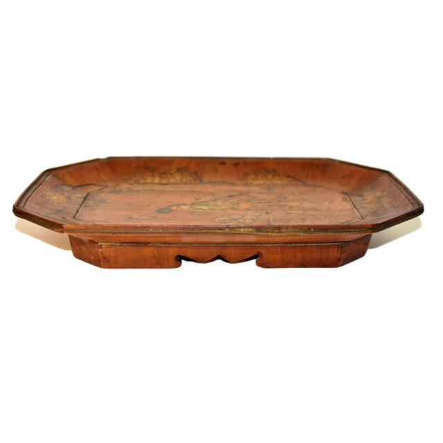 Chinese 19th Century Chinese Fruit Tray Basket Gilt Painted For Sale - Image 3 of 13