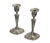 Silver Pair of Elegant Sterling Silver 925 Candle Holders, London, England, 20th Century For Sale - Image 8 of 8
