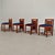 Blue Velvet Chairs Mod. Coonley by Frank Lloyd Wright for Cassina, 1989, Set of 4 For Sale - Image 13 of 18