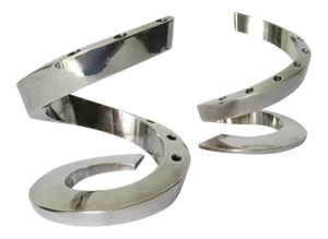 Vintage Mid-Century Jens Quistgaard for Dansk Designs, Spiral Chrome Plated Over Steel Candle Holders - a Pair