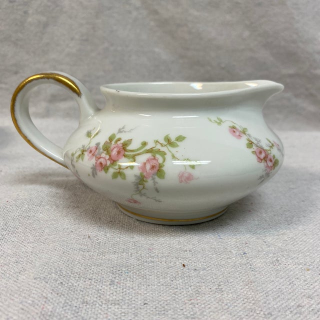 Theodore Haviland Theodore Haviland Limoges Porcelain Sugar Bowl and Creamer-Set of 2 For Sale - Image 4 of 12