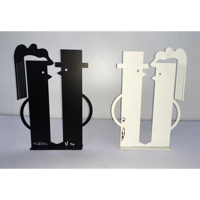 White Painted Metal Sculpture by Riccardo Dalisi, Italy, 1980s For Sale - Image 18 of 18