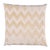 Schumacher Chevron Velvet 18" Pillow in Champagne For Sale