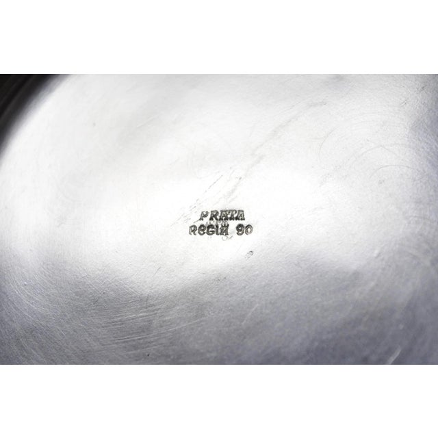 Vintage Victorian Prata 90 Silver Plated Small Bar Champagne Ice Bucket W Handle For Sale - Image 11 of 12