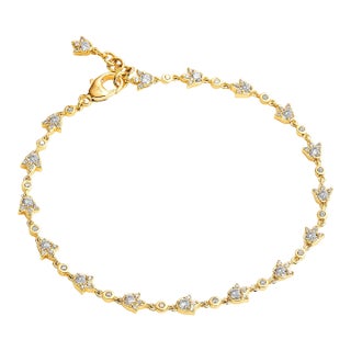 Syna Yellow Gold Mogul Diamonds Bracelet For Sale