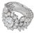 Late 20th Century Size 7.5 18K White Gold Oval Solitaire Diamond Engagement Ring For Sale