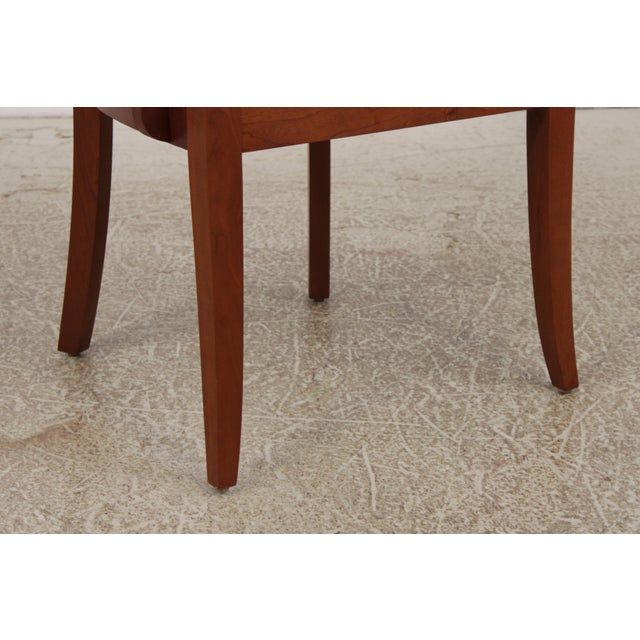 Set of 8 Stickley Cherry Bayonne Dining Chairs For Sale - Image 10 of 17