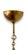 Italian Handblown Faux Alabaster Glass Pendant With Brass Chain and Fittings For Sale - Image 11 of 18