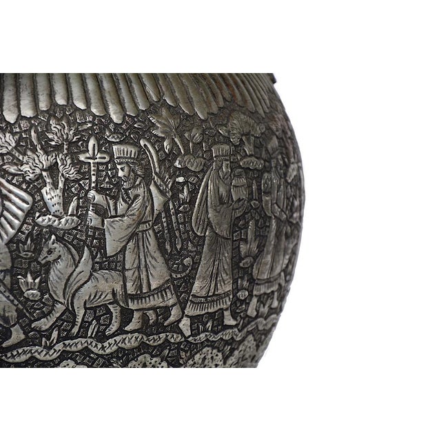 Large Copper Tea Pot with Engraving, 1940s For Sale - Image 12 of 16