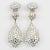 Contemporary Richard Kerr Dangle Silver Crystal Pair of Clip Earrings For Sale - Image 3 of 6