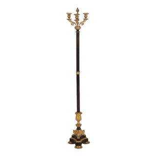 Antique 19th Century Empire Danish Floor Candelabra For Sale