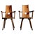 Brutalist Armchairs in Oak by Vervoort, Tilburgnetherlands, 1960s, Set of 2 For Sale - Image 16 of 16