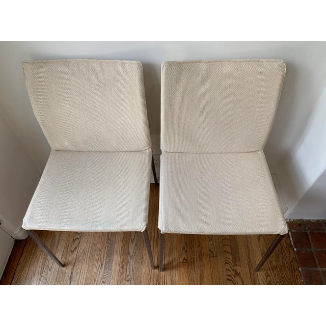 1990s 1990s Solid Aluminum Frame Dining Side Chairs, Set of 4 For Sale - Image 5 of 12