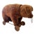 Vintage Plush Bear Pull Toy on Wooden Wheels For Sale