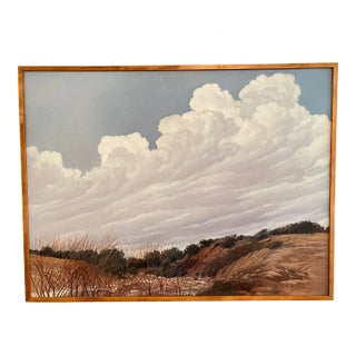 1980s Tallie Moore Bush Landscape Oil on Canvas Painting For Sale