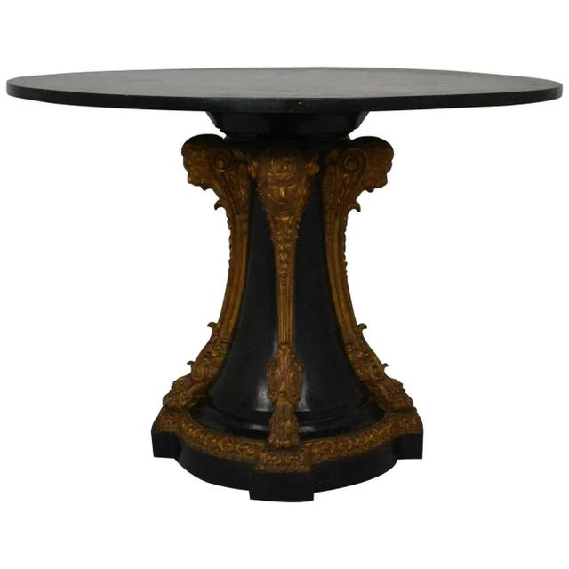 1920s Pietra Dura Center Table For Sale - Image 5 of 5