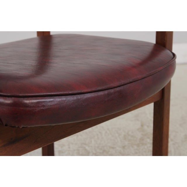 Pair of Jens Risom Mid Century Modern Walnut Armchairs For Sale - Image 9 of 16