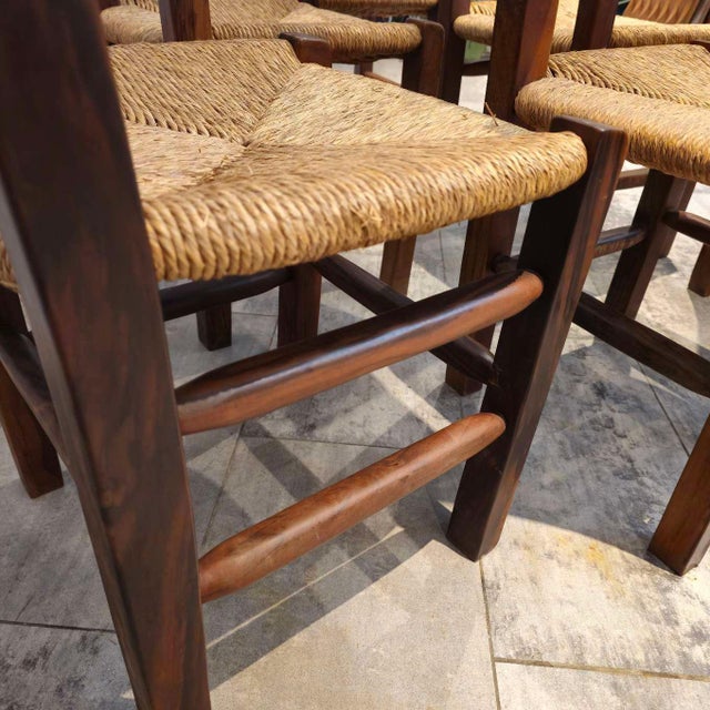 Vintage Highback Oak Chairs, 1965, Set of 6 For Sale - Image 9 of 14