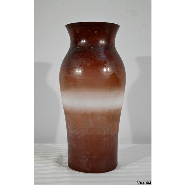 Art Nouveau Brown Porcelain Vase, 1900s For Sale - Image 15 of 18